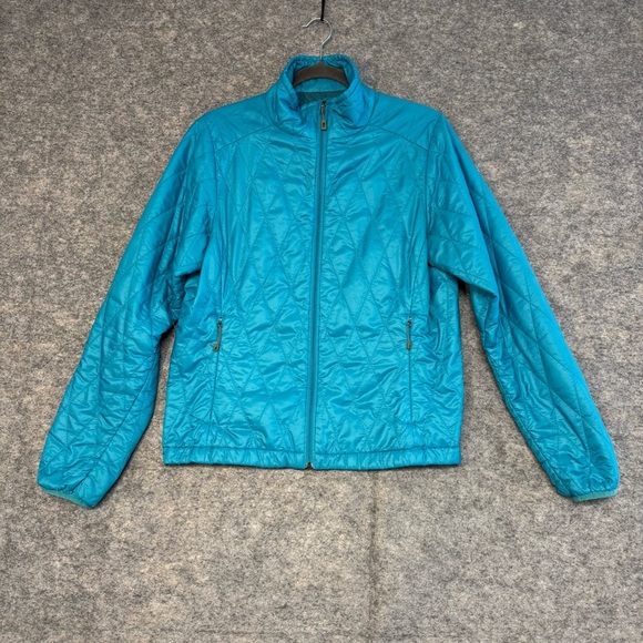 Patagonia Teal Quilted  Nano PrimaLoft  Zip Up Lightweight Jacket Size M - Picture 2 of 11